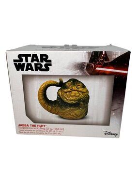 NEW Star Wars Jabba The Hutt 22 Oz Sculpted Ceramic Mug By Disney New in Box